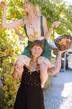 Gemma Dress in Green Butterfly - Aware House