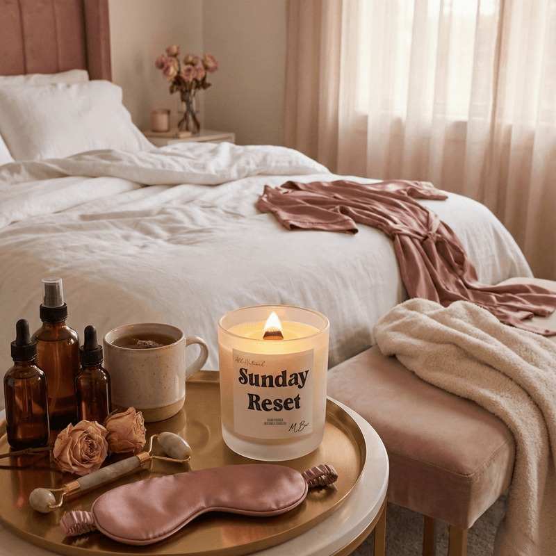 Sunday Reset Beeswax Candle-zoom-