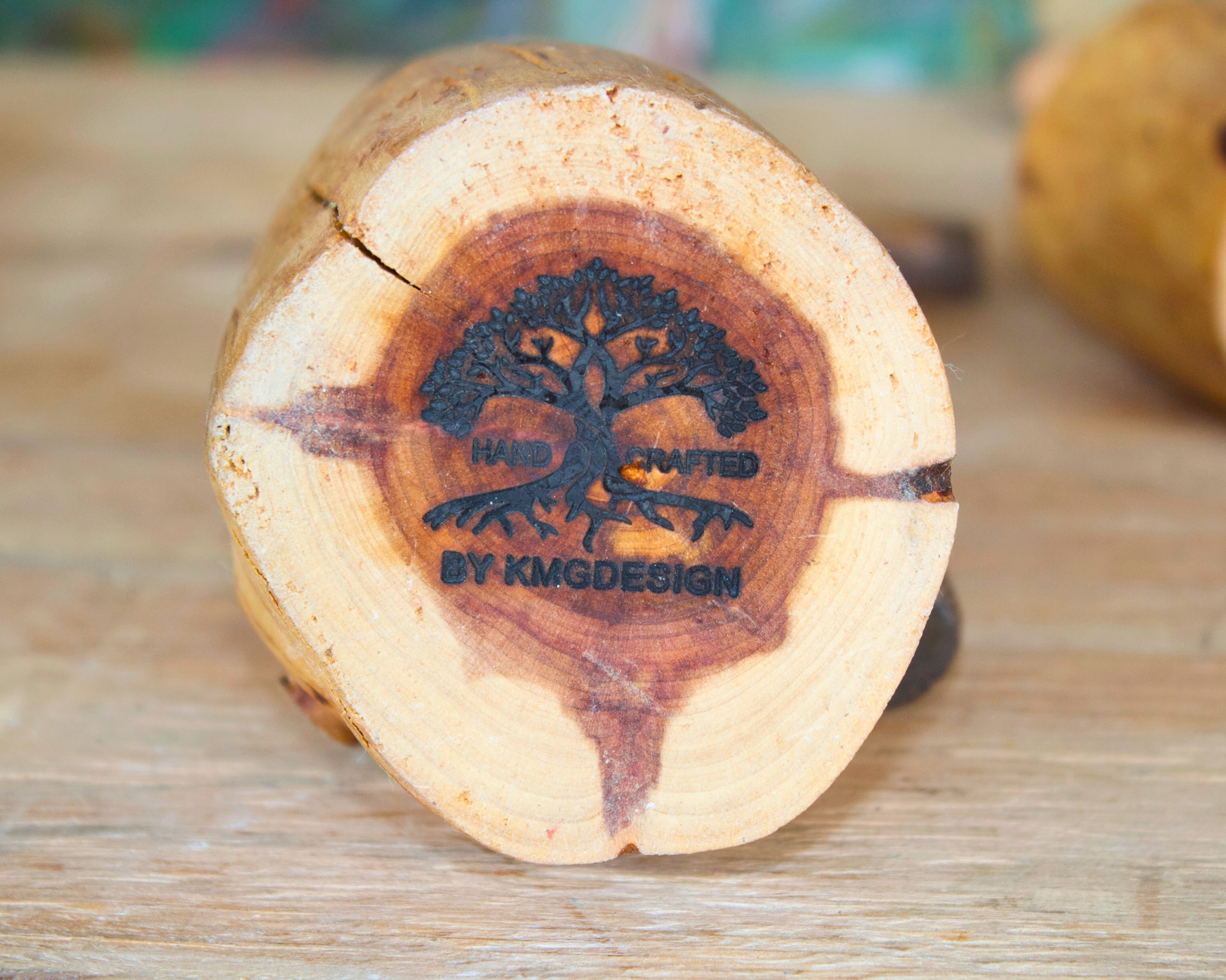 Western Red Cedar Wooden Candle Holders Set of Three-zoom-6