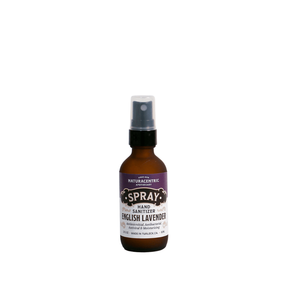 English Lavender Essential Oil Based Hand Sanitizer Spray - Aware House - Naturacentric -