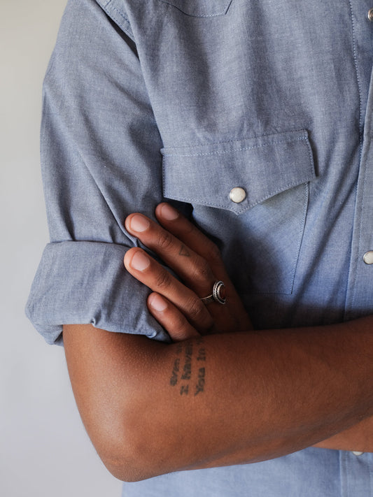 Vintage Chambray Men's Shirt