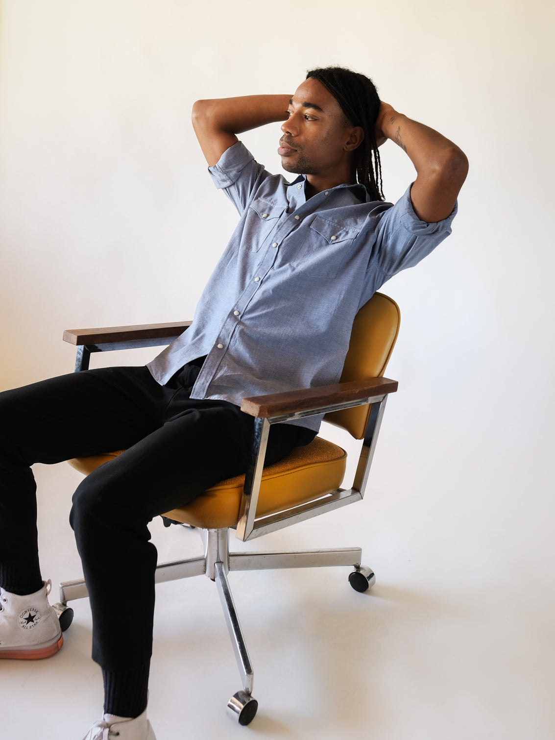 Vintage Chambray Men's Shirt-zoom-6