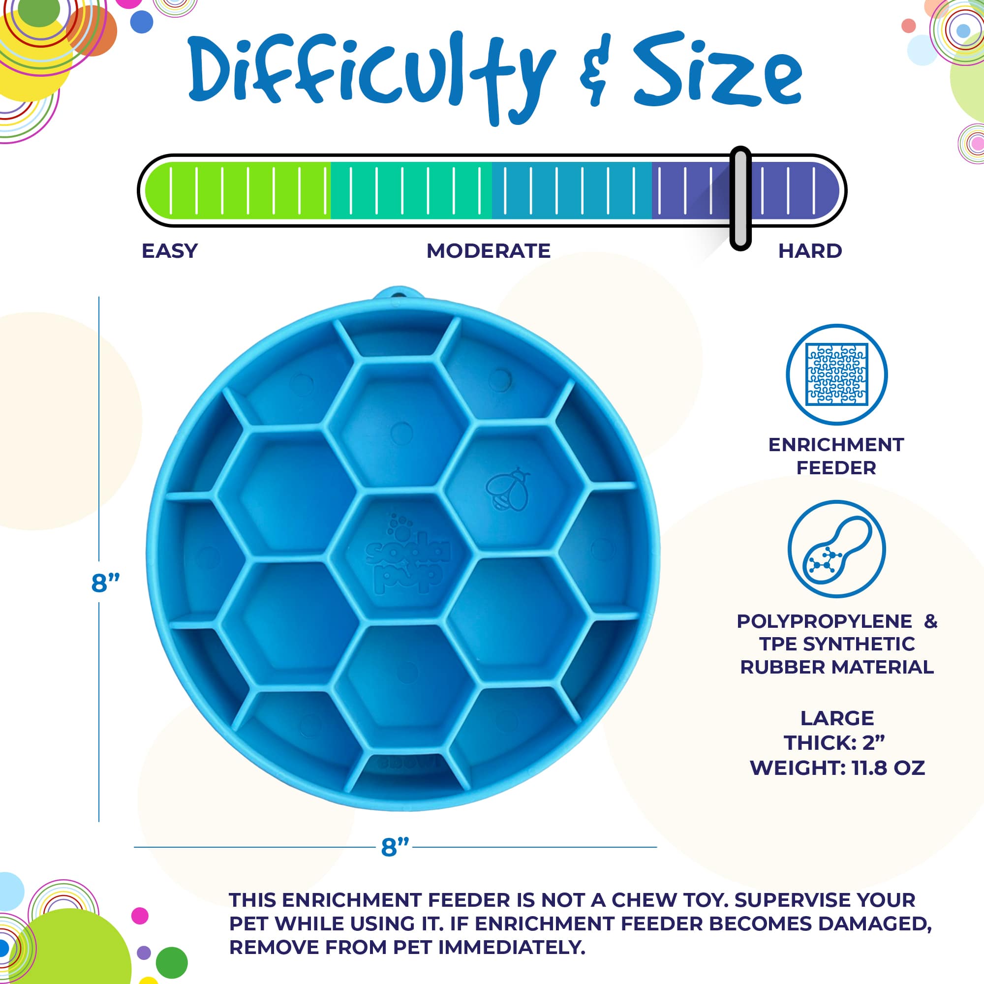 Honeycomb eBowl Deep Slow Feeder Dog Bowl-zoom-6