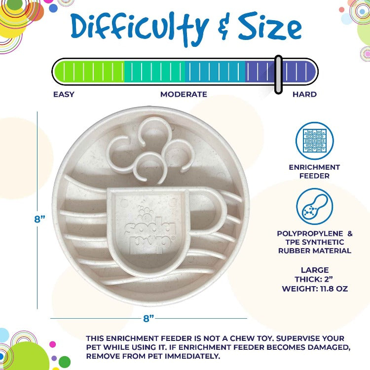 Java eBowl Deep Slow Feeder Dog Bowl-zoom-5