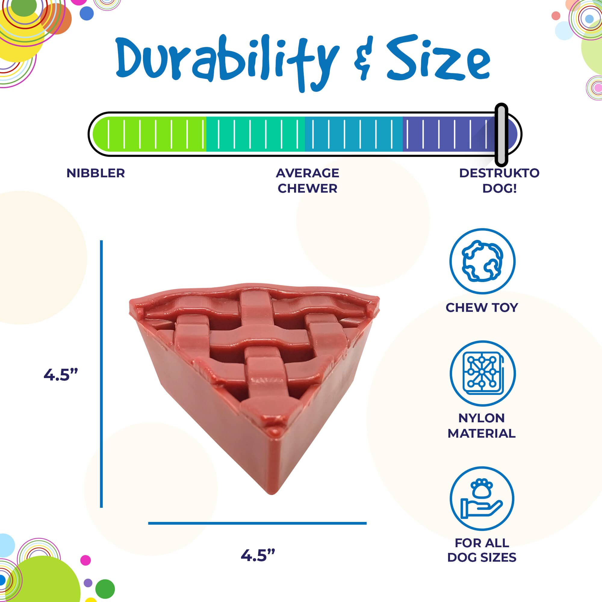 Cherry Pie Nylon Dog Chew Toy - Aware House