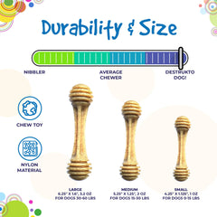 Honey Bone Nylon Dog Toy for Aggressive Chewers - Aware House