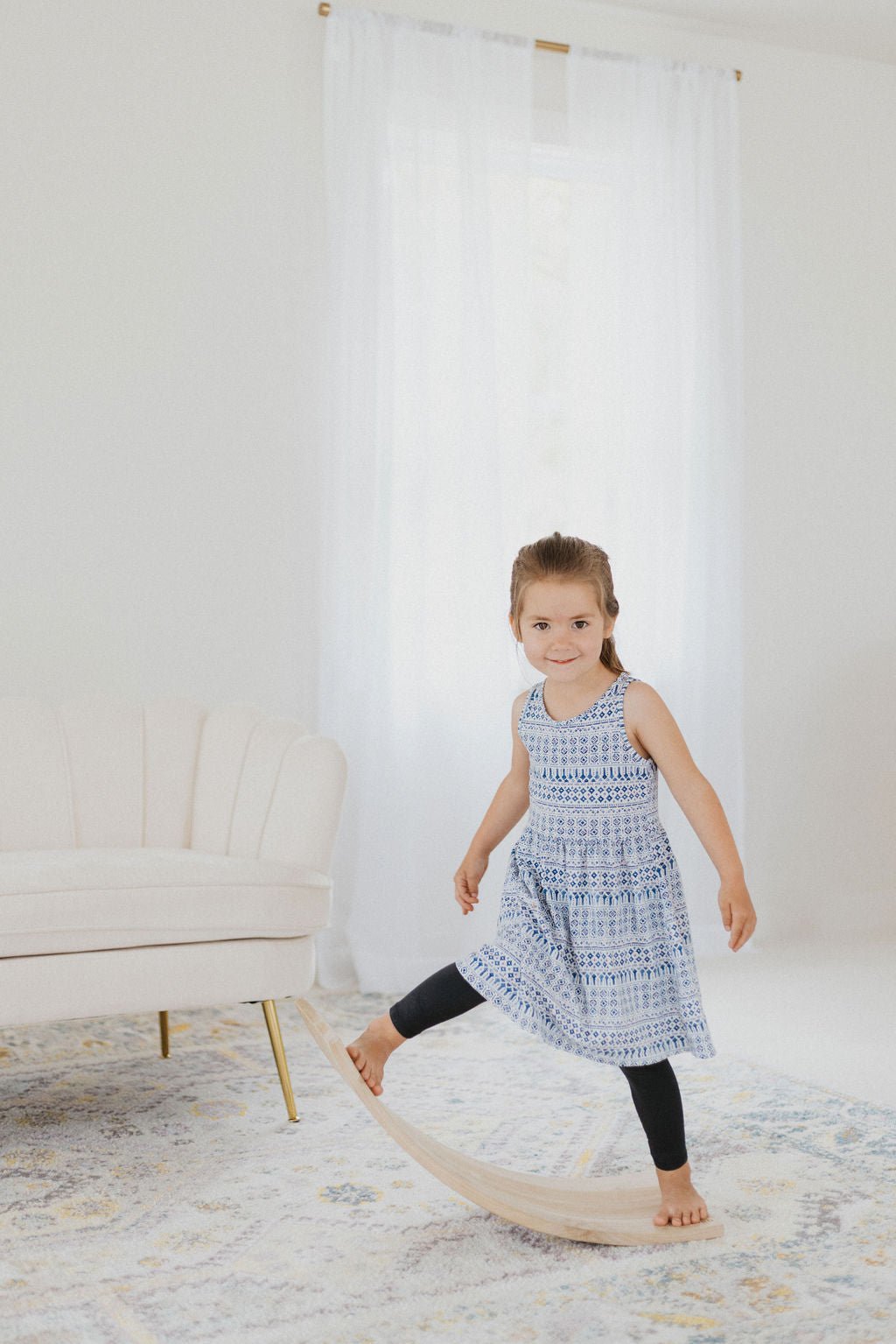 Wooden Balance Board | Toddler Rocker Board - Aware House
