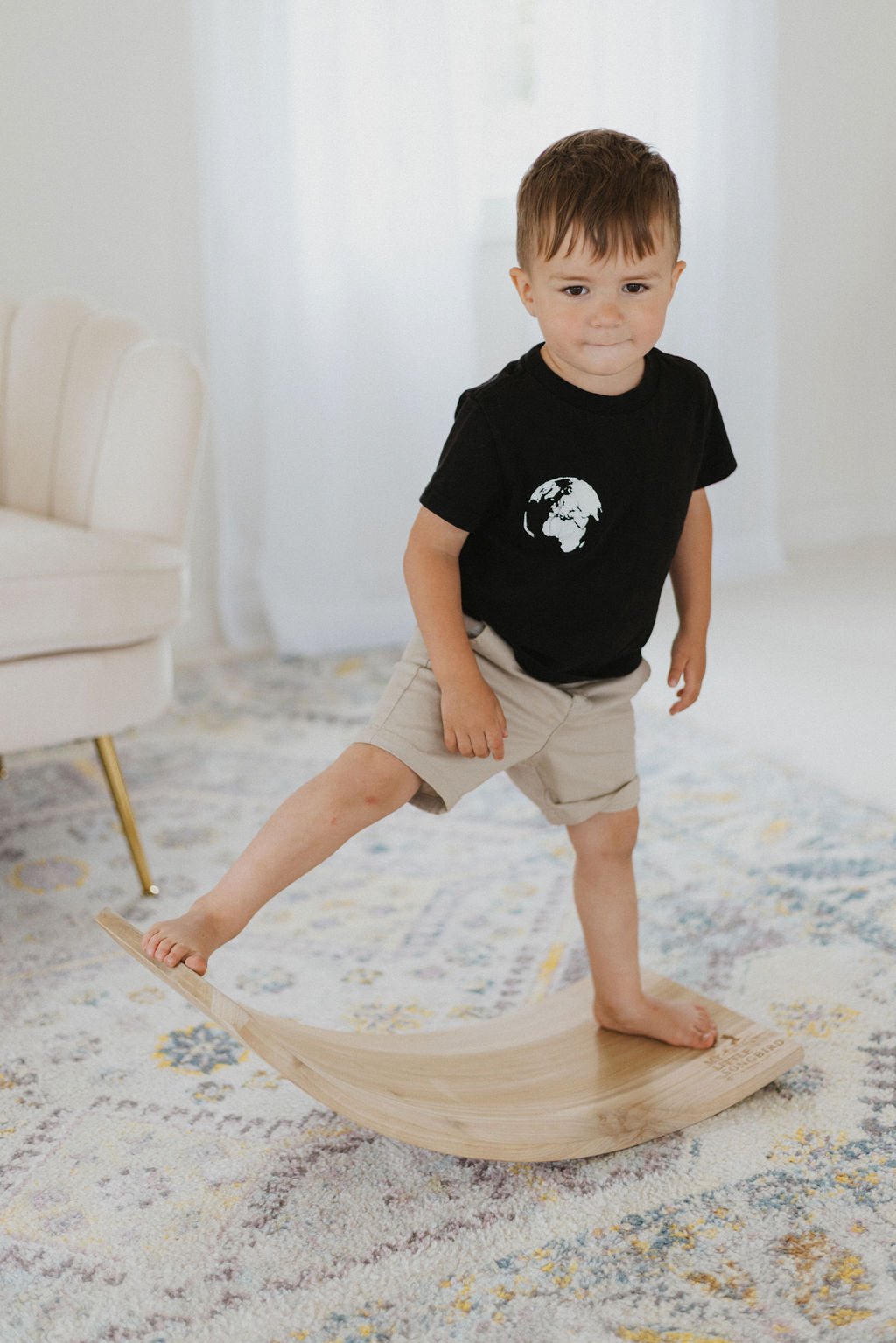Wooden Balance Board | Toddler Rocker Board - Aware House