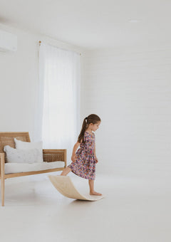 Wooden Balance Board | Toddler Rocker Board - Aware House