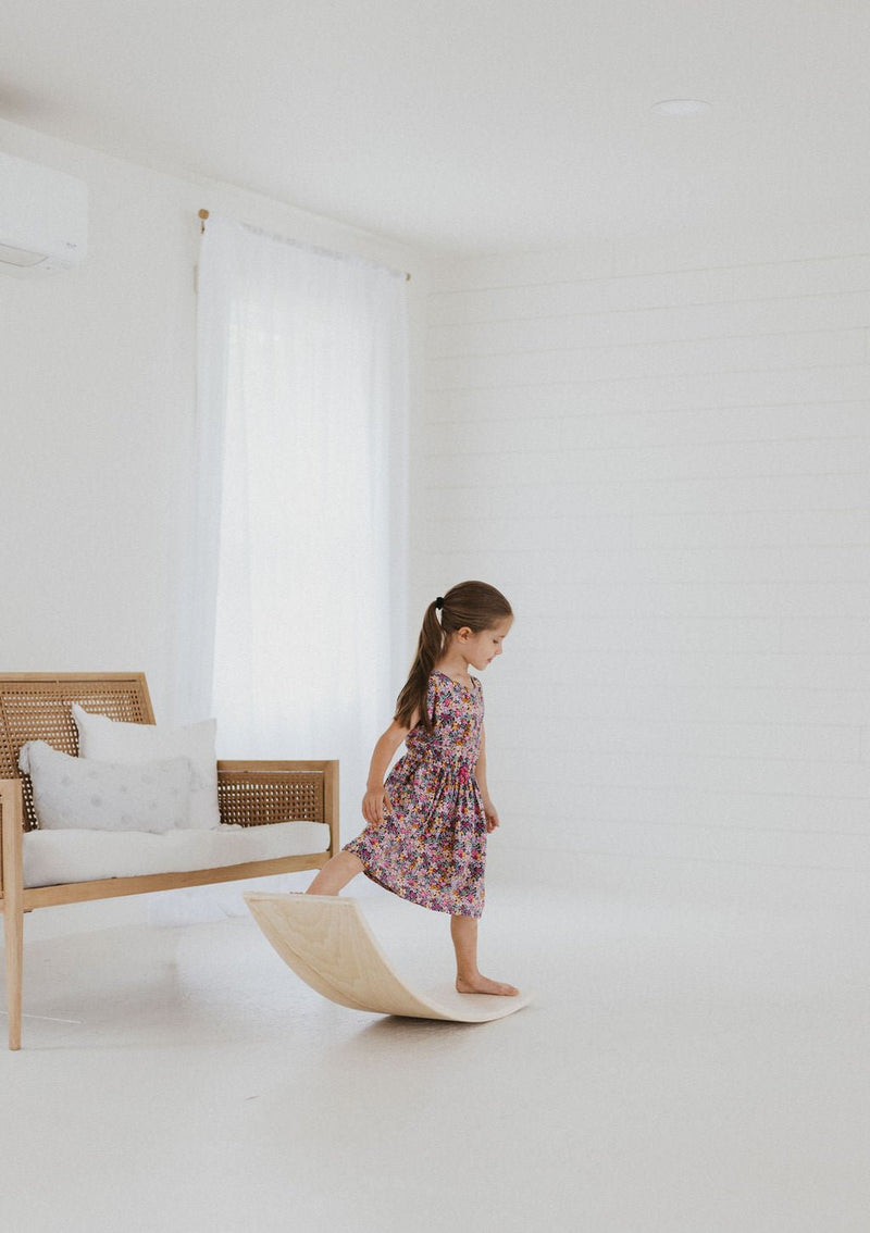 Wooden Balance Board | Toddler Rocker Board-zoom-