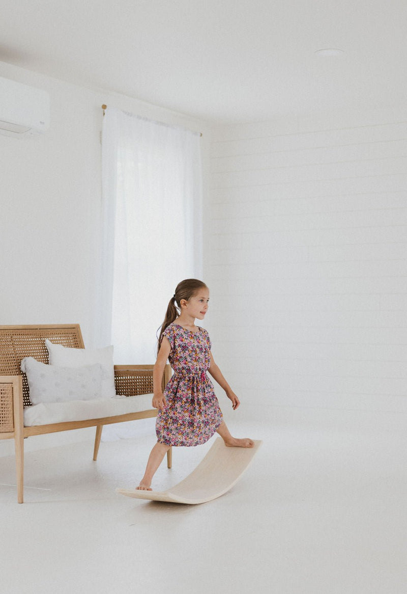 Wooden Balance Board | Toddler Rocker Board-zoom-