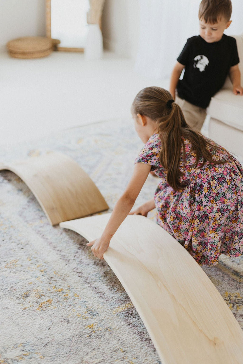 Wooden Balance Board | Toddler Rocker Board-zoom-