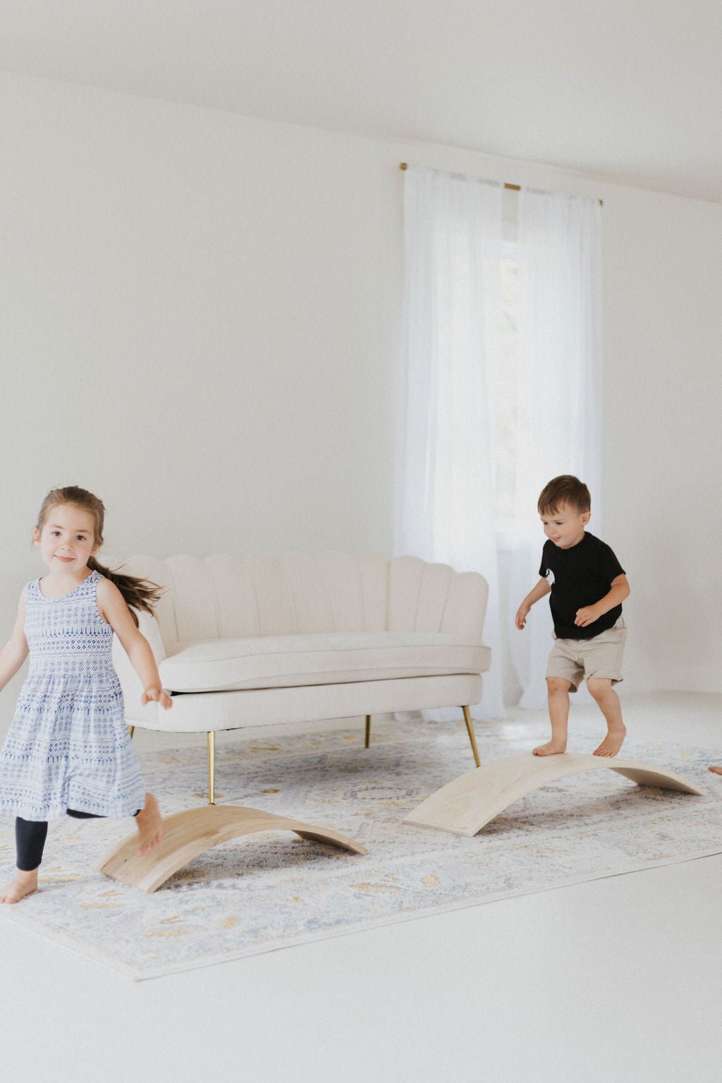 Wooden Balance Board | Toddler Rocker Board - Aware House