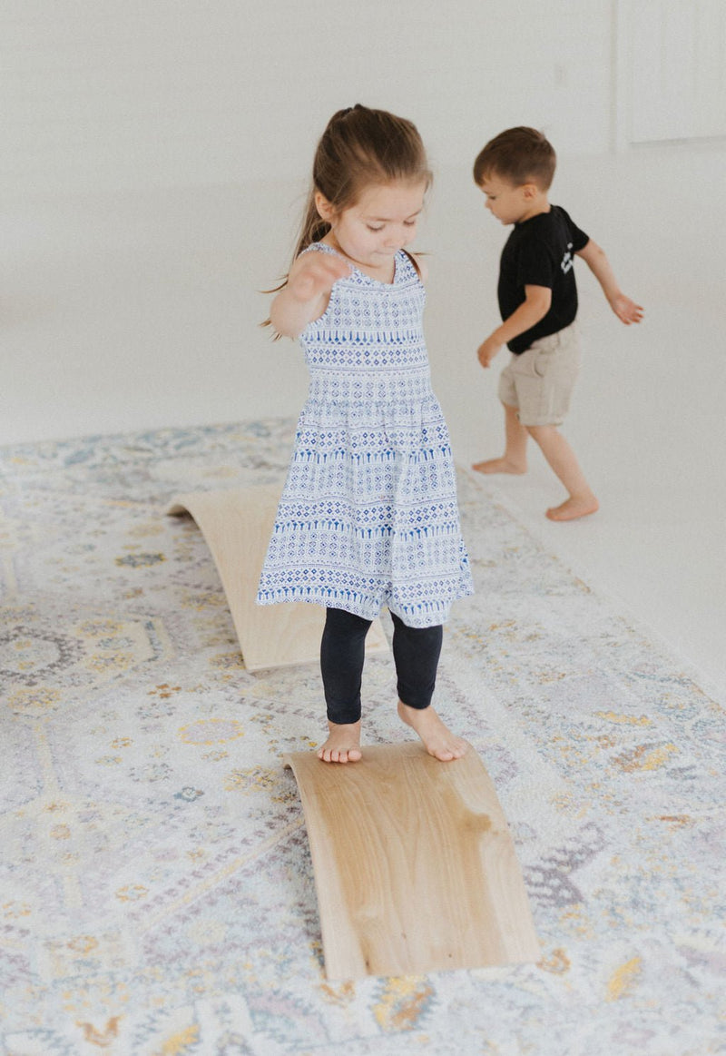 Wooden Balance Board | Toddler Rocker Board-zoom-