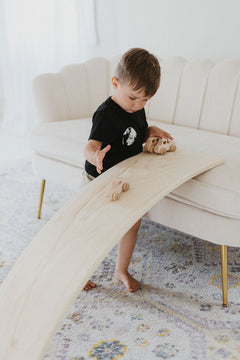 Wooden Balance Board | Toddler Rocker Board - Aware House