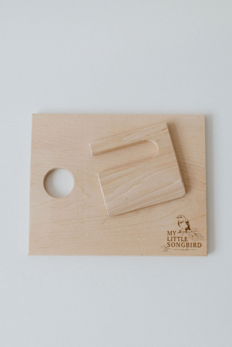 Children’s Wooden Cutting Board Set | Kids Safe Fruit Knife-zoom-