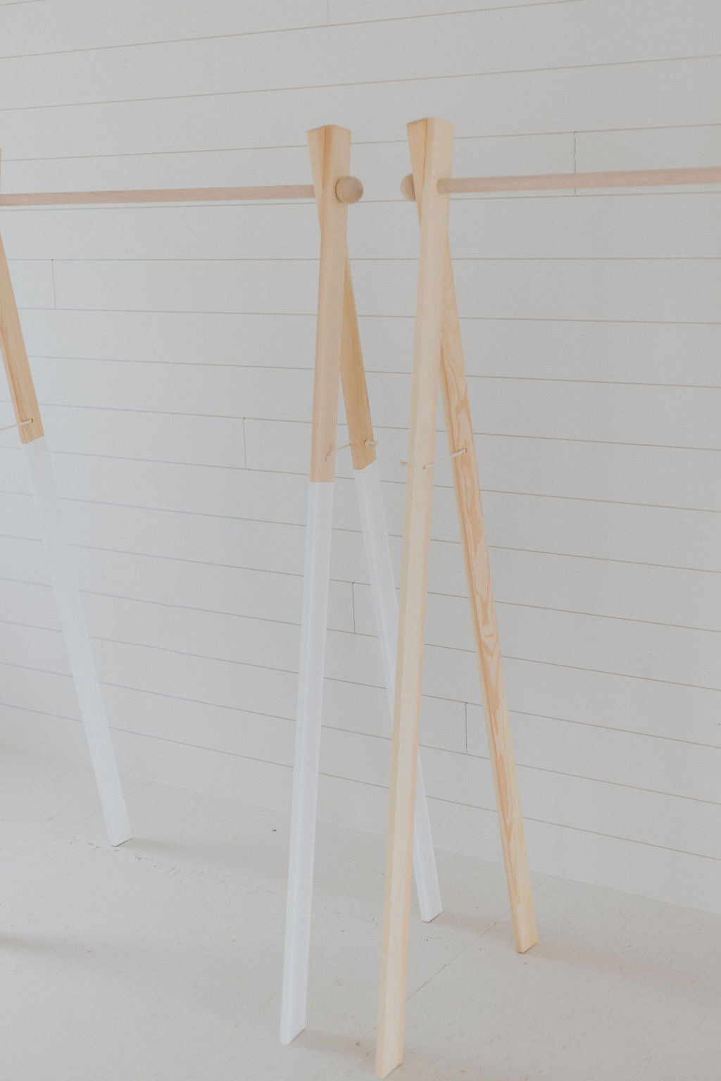Large Wooden Clothing Rack | Minimalist A - Frame Garment Rack - Aware House