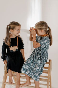 Wooden Toy Camera | Wood & Leather Toddler Camera - Aware House