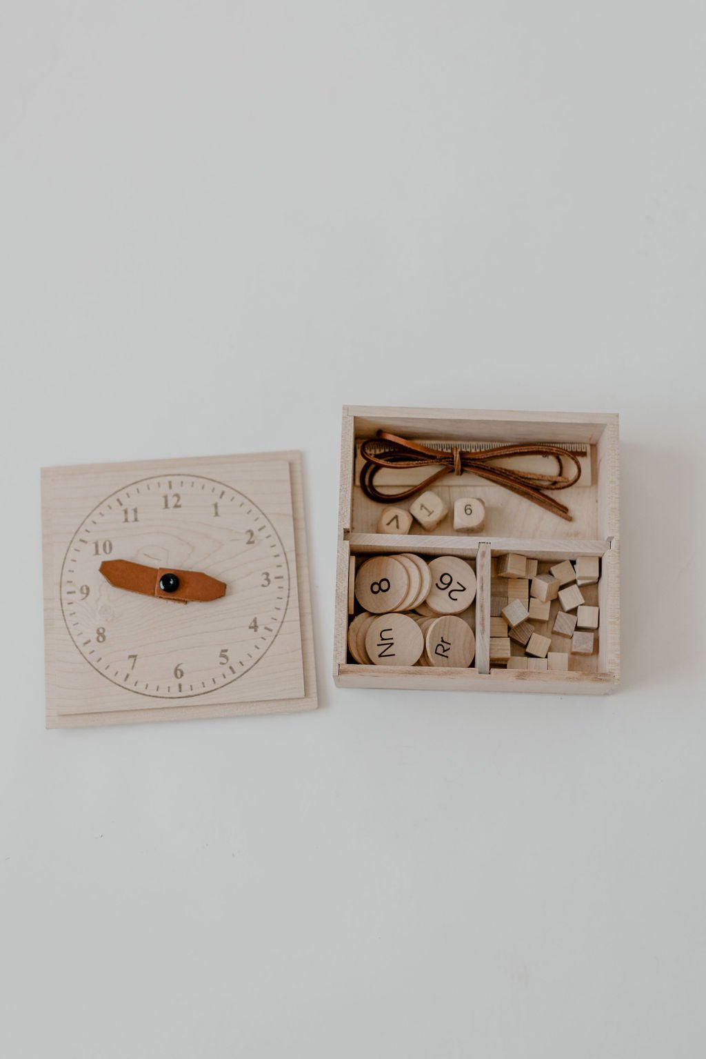Wooden Math Helper Box | Montessori Learning Set - Aware House