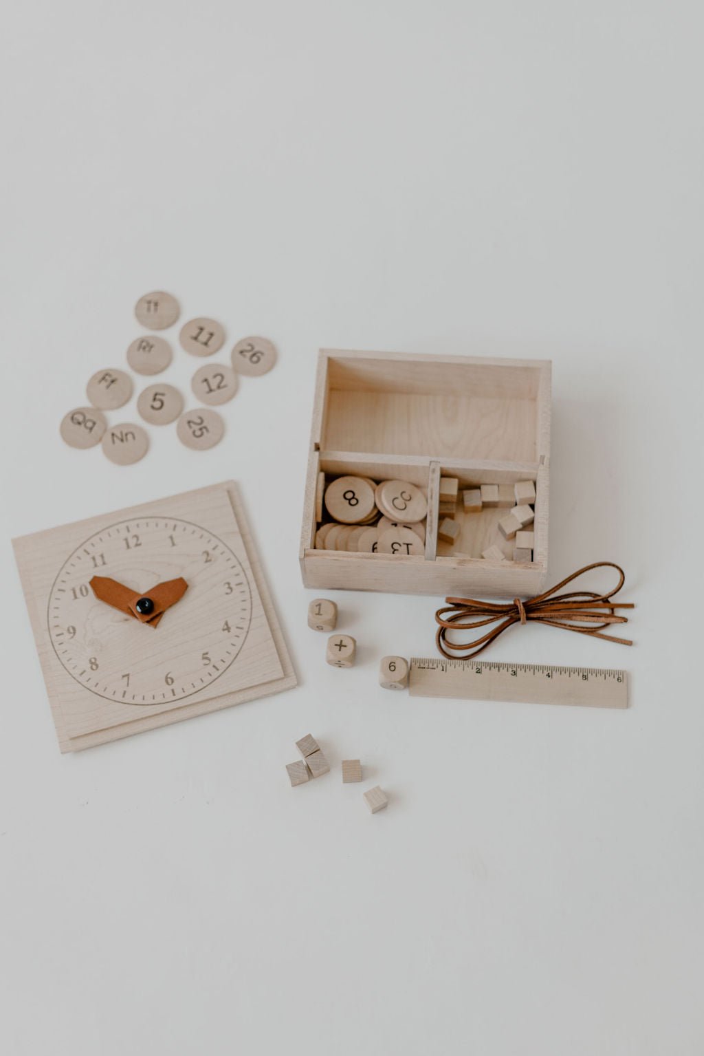 Wooden Math Helper Box | Montessori Learning Set - Aware House