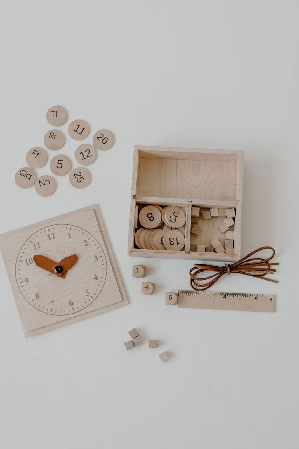Wooden Math Helper Box | Montessori Learning Set - Aware House