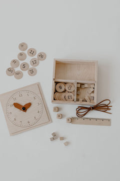 Wooden ABC & Number Discs | Alphabet Learning Set - Aware House