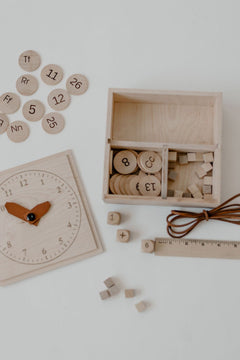 Wooden Math Helper Box | Montessori Learning Set - Aware House