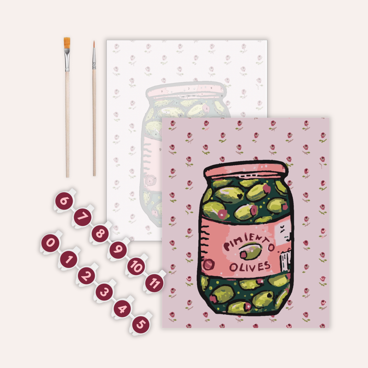 Olives Paint by Numbers Kit