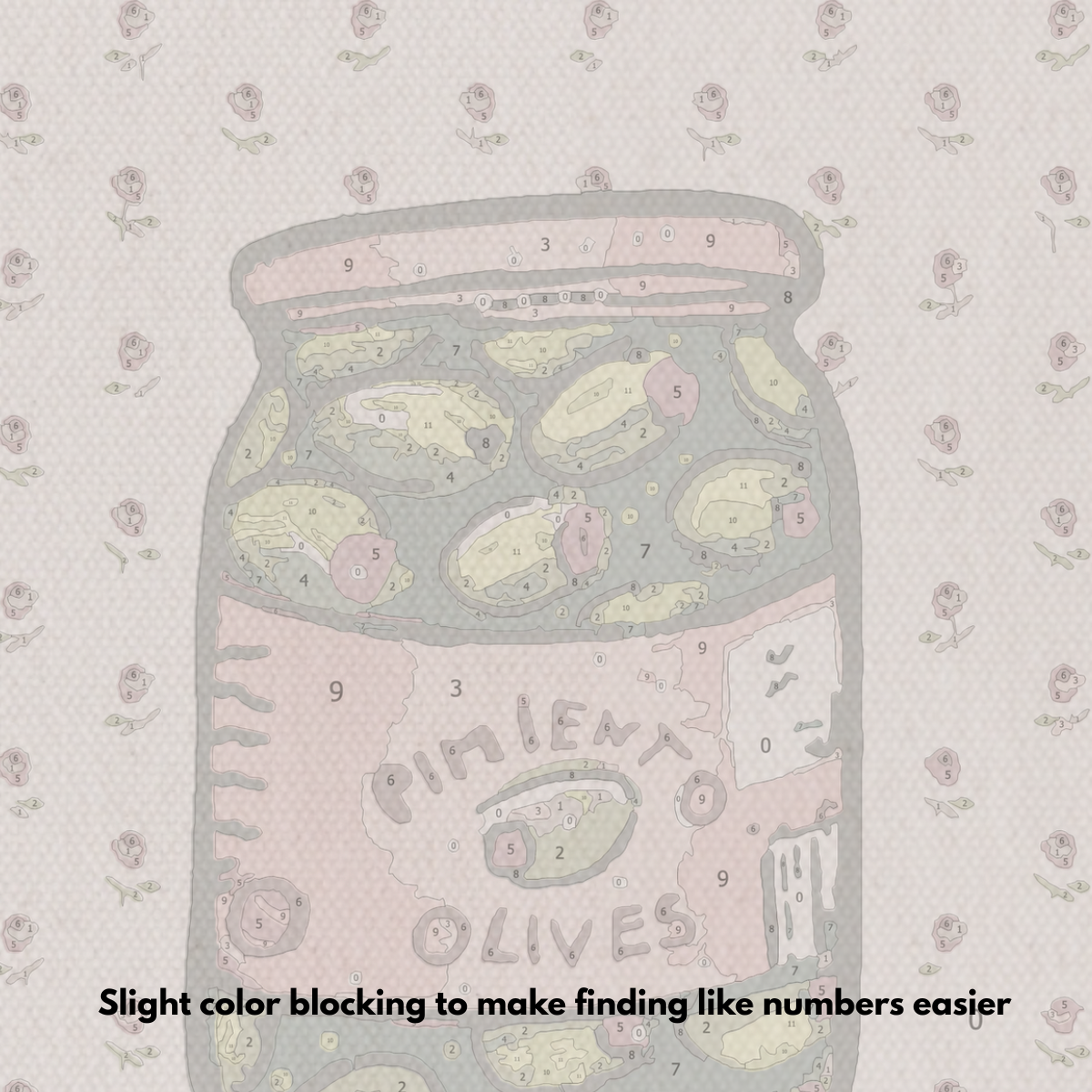 Olives Paint by Numbers Kit-4