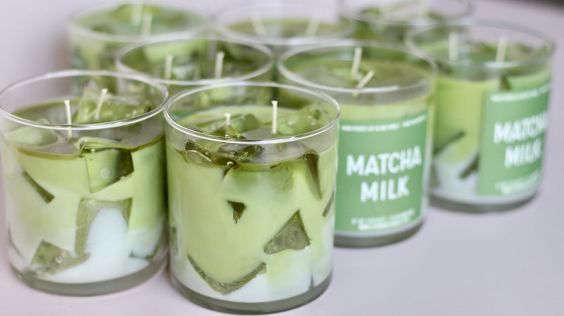 Matcha Milk Container Candle-zoom-