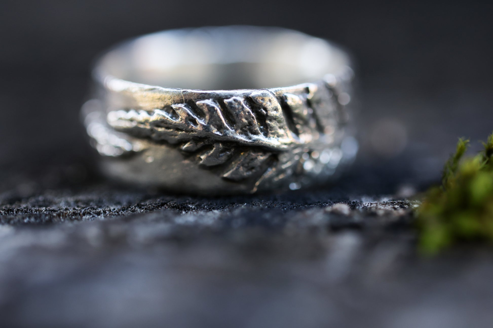 Fern Ring Band | Recycled Sterling Silver-10