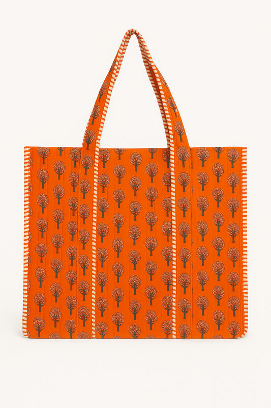 Poppy Orange Tote Bag