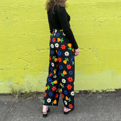Stevie Pant | Floral Black - Aware House