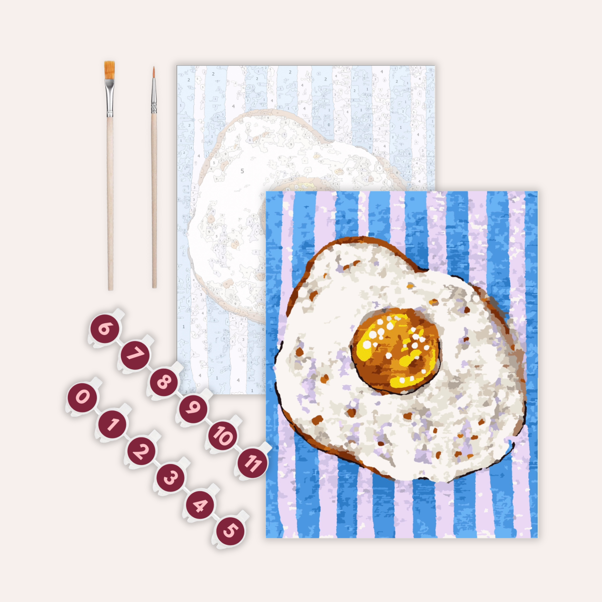 Egg Paint by Numbers Kit