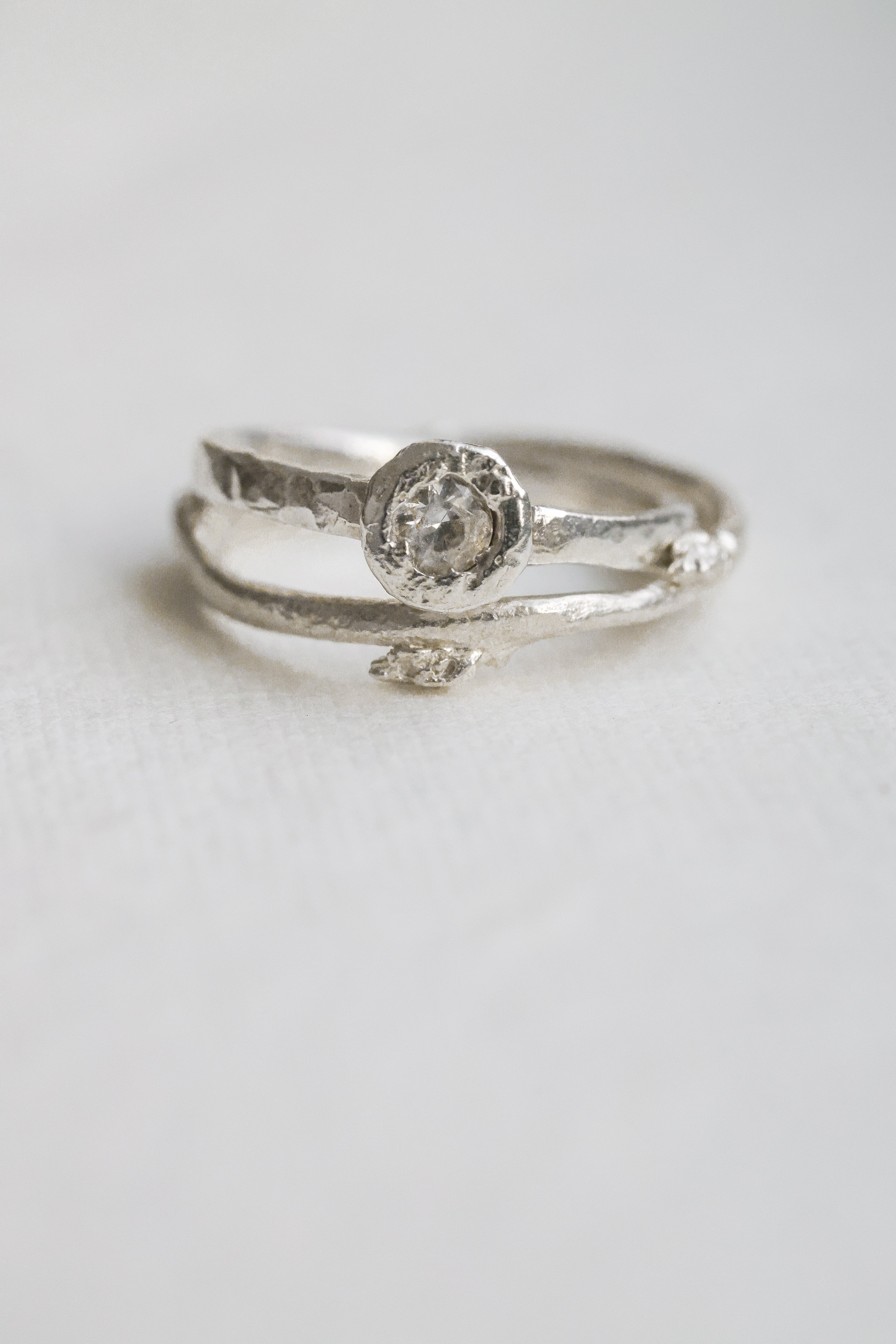 Budding Twig Ring | Recycled Sterling Silver-zoom-6