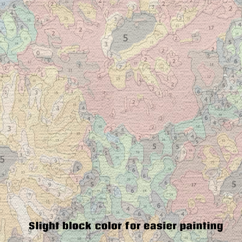 Everything Is Going To Be Ok Bouquet Paint by Numbers Kit-zoom-