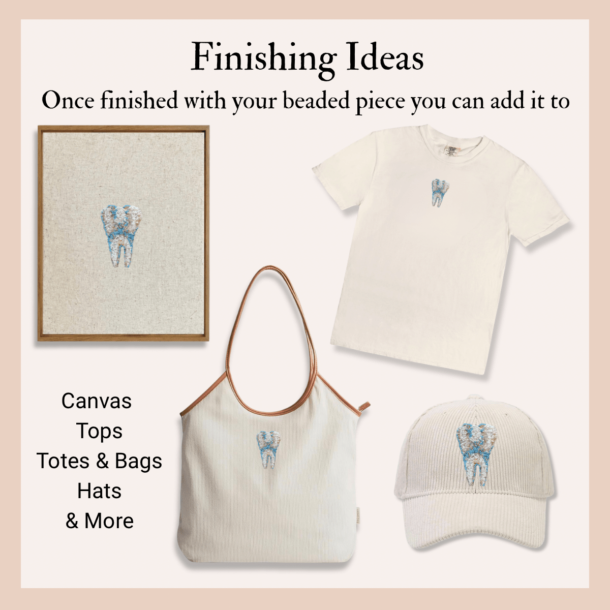 Tooth Beaded Art Kit - Aware House - Heather Freitas -