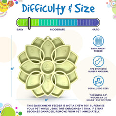 Mandala Softie eTray Shallow Slow Feeder Dog Bowl - Aware House