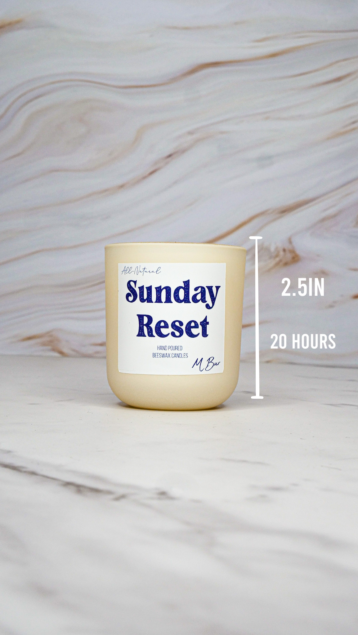 Sunday Reset Beeswax Candle-7