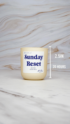 Sunday Reset Beeswax Candle - Aware House - MBur Candle Co. -