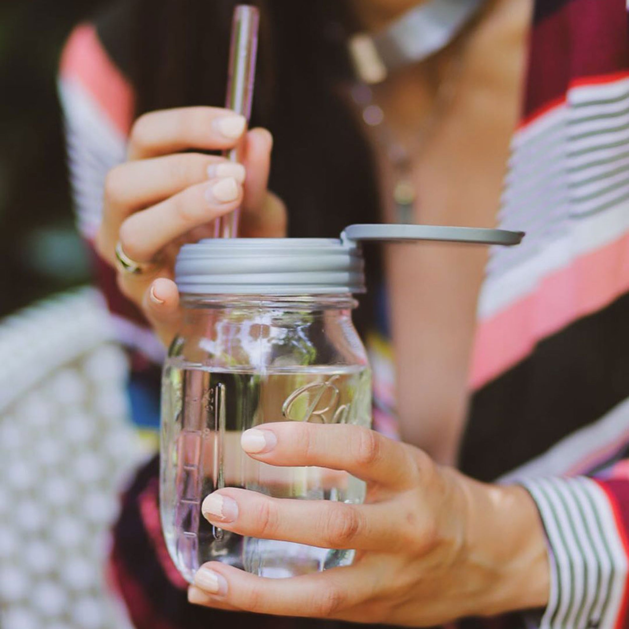 reCAP® Regular Mouth Mason Jar FLIP Top Lid-zoom-3