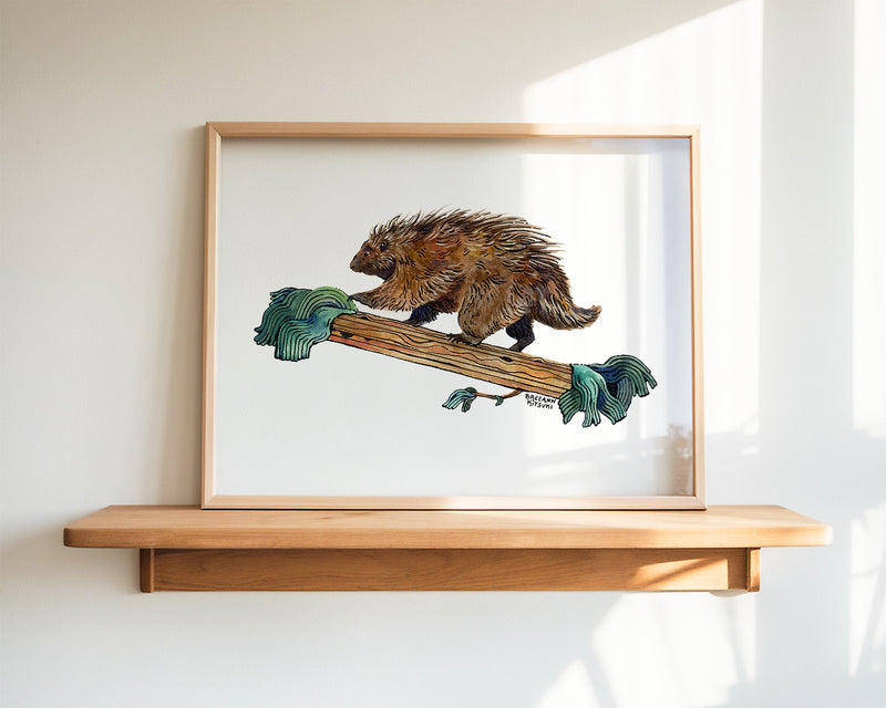 Porcupine Art Print-zoom-