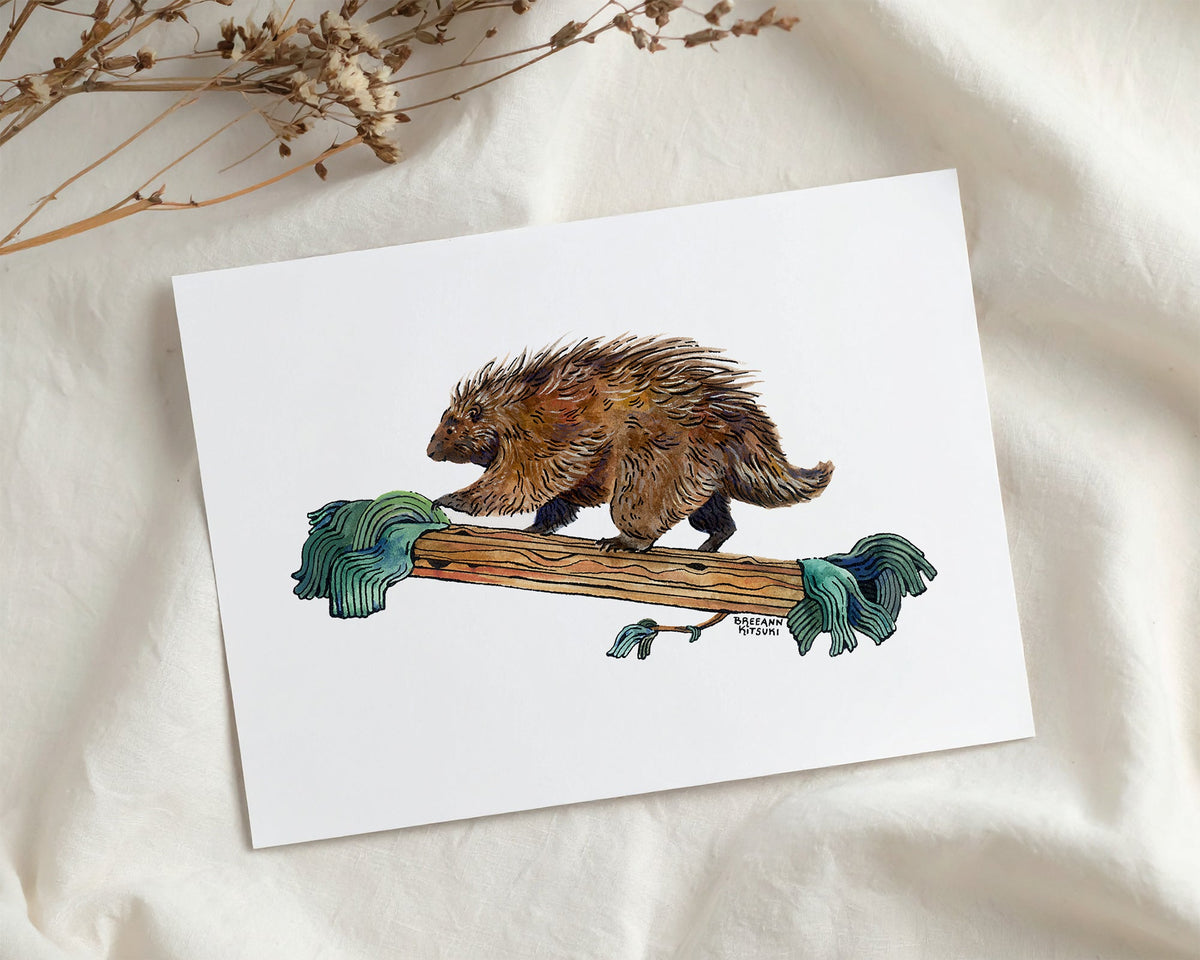 Porcupine Art Print-zoom-3