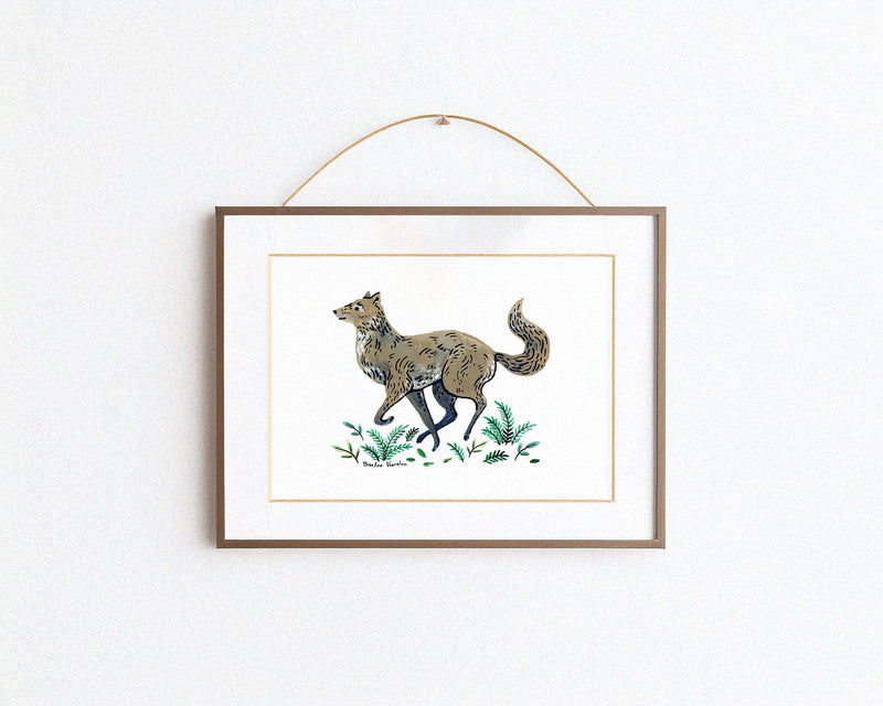 Gray Wolf Art Print-zoom-