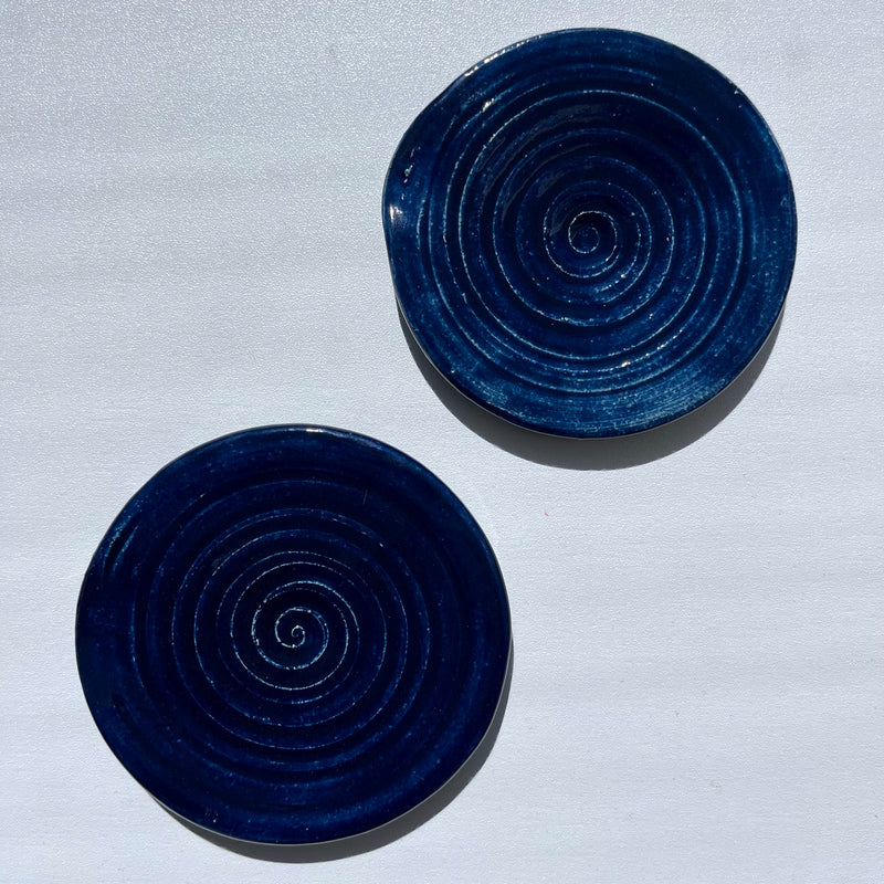 Blue Ceramic Spoon Rest-zoom-