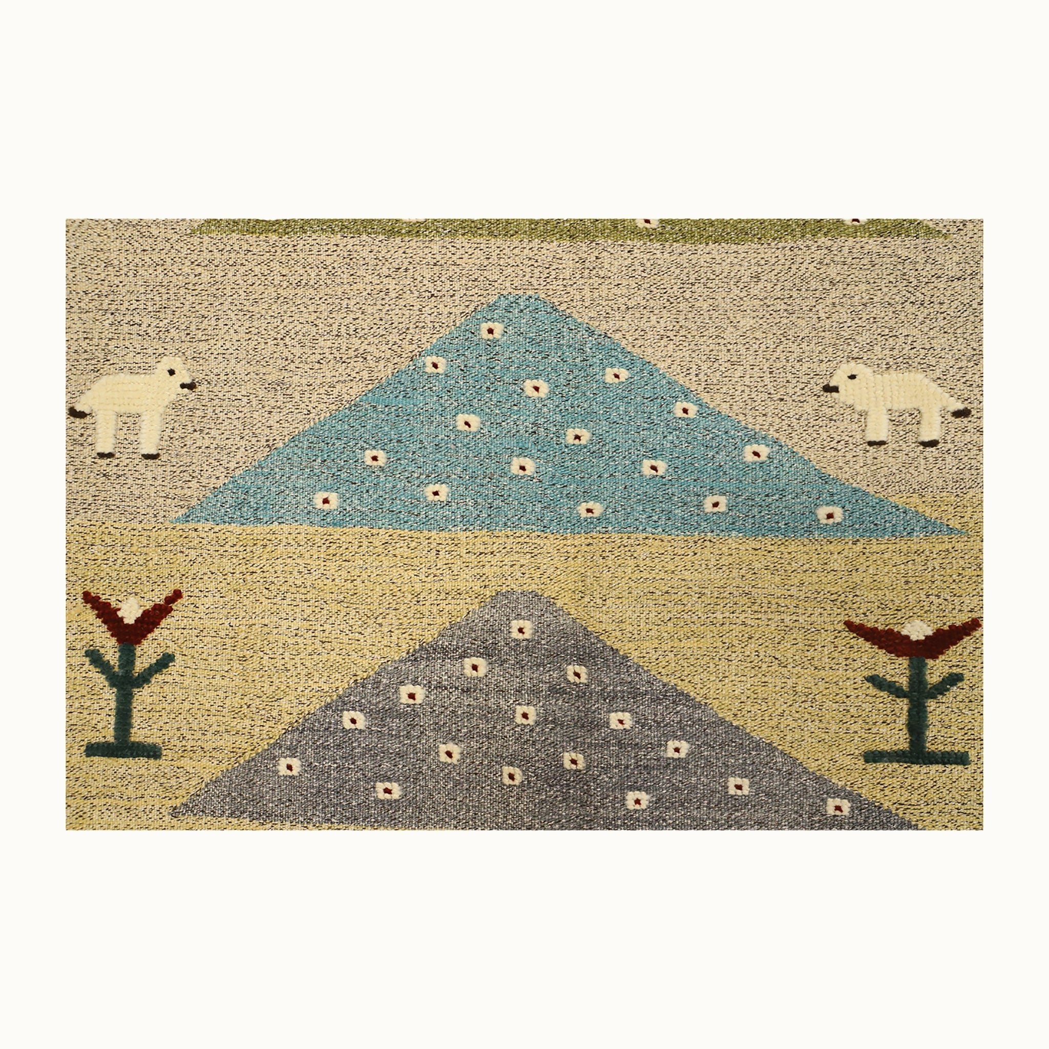 Mountain March Kids Rug | Handmade Wool Rug for Nursery, Playrooms & Children’s Rooms - Aware House
