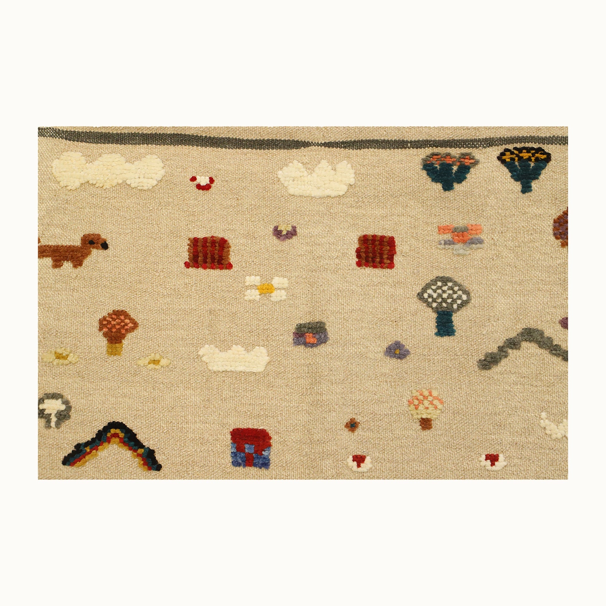 Meadow Tale Kids Rug | Handmade Wool Rug for Nursery, Playrooms & Children’s Rooms - Aware House