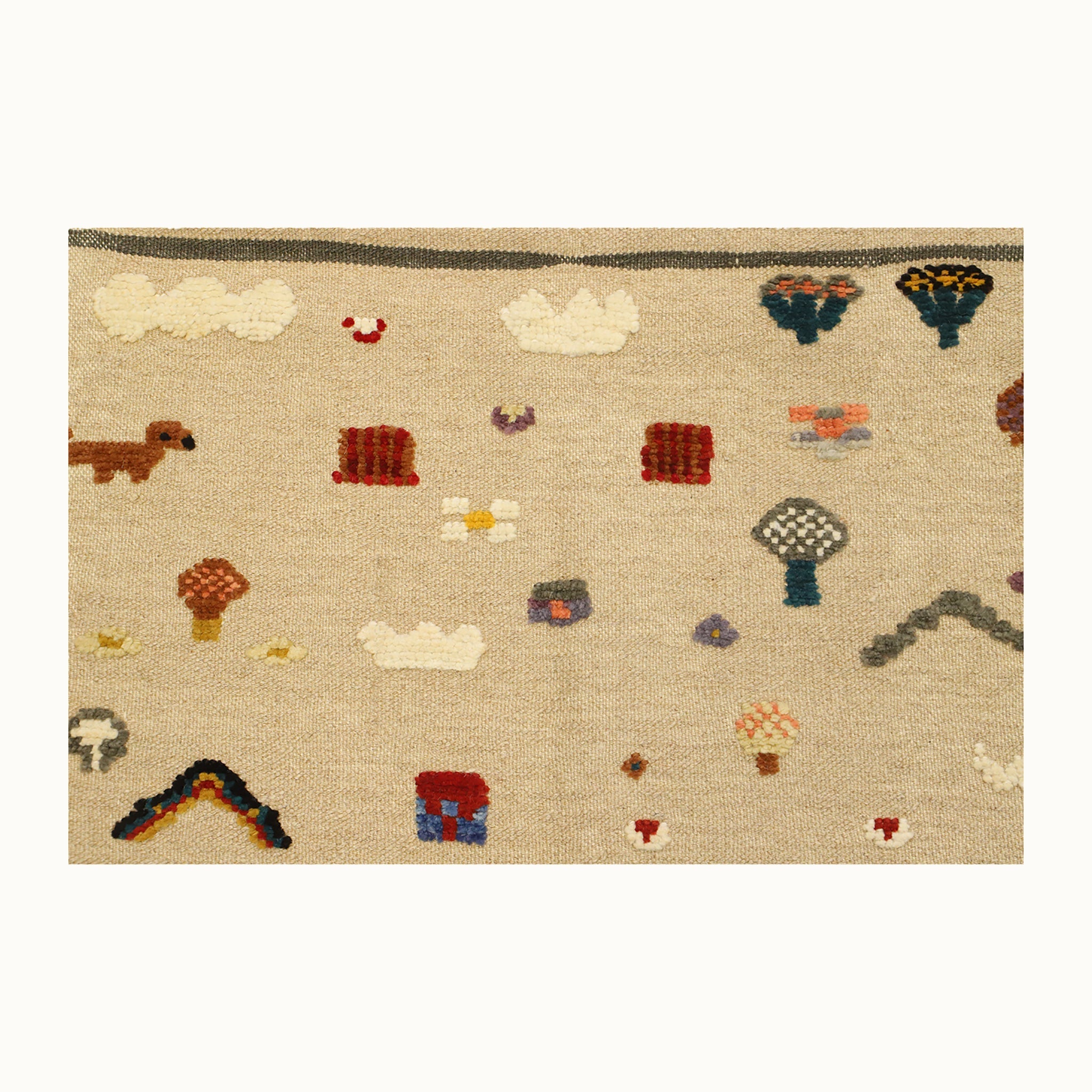 Meadow Tale Kids Rug | Handmade Wool Rug for Nursery, Playrooms & Children’s Rooms - Aware House