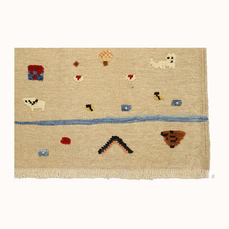 Meadow Tale Kids Rug | Handmade Wool Rug for Nursery, Playrooms & Children’s Rooms-zoom-