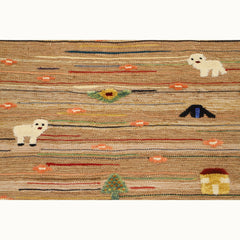 Peachy Path Kids Rug | Handmade Wool Rug for Nursery, Playrooms & Children’s Rooms - Aware House